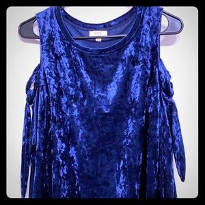 Crushed velvet top